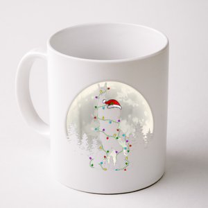 Santa Bigfoot Christmas Lights Funny Xmas Sasquatch Coffee Mug