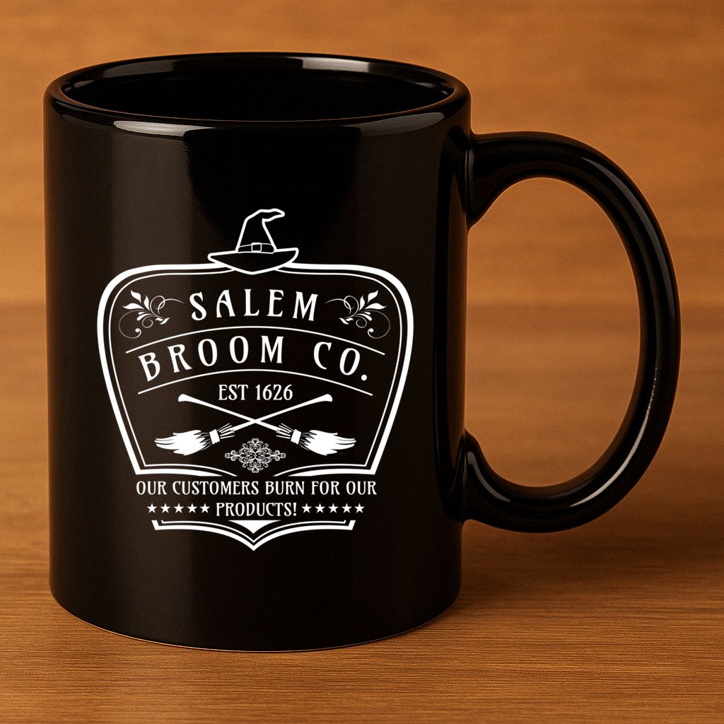 Salem Broom Company Trick Or Treating Gift 11oz C Handle Ceramic Mug