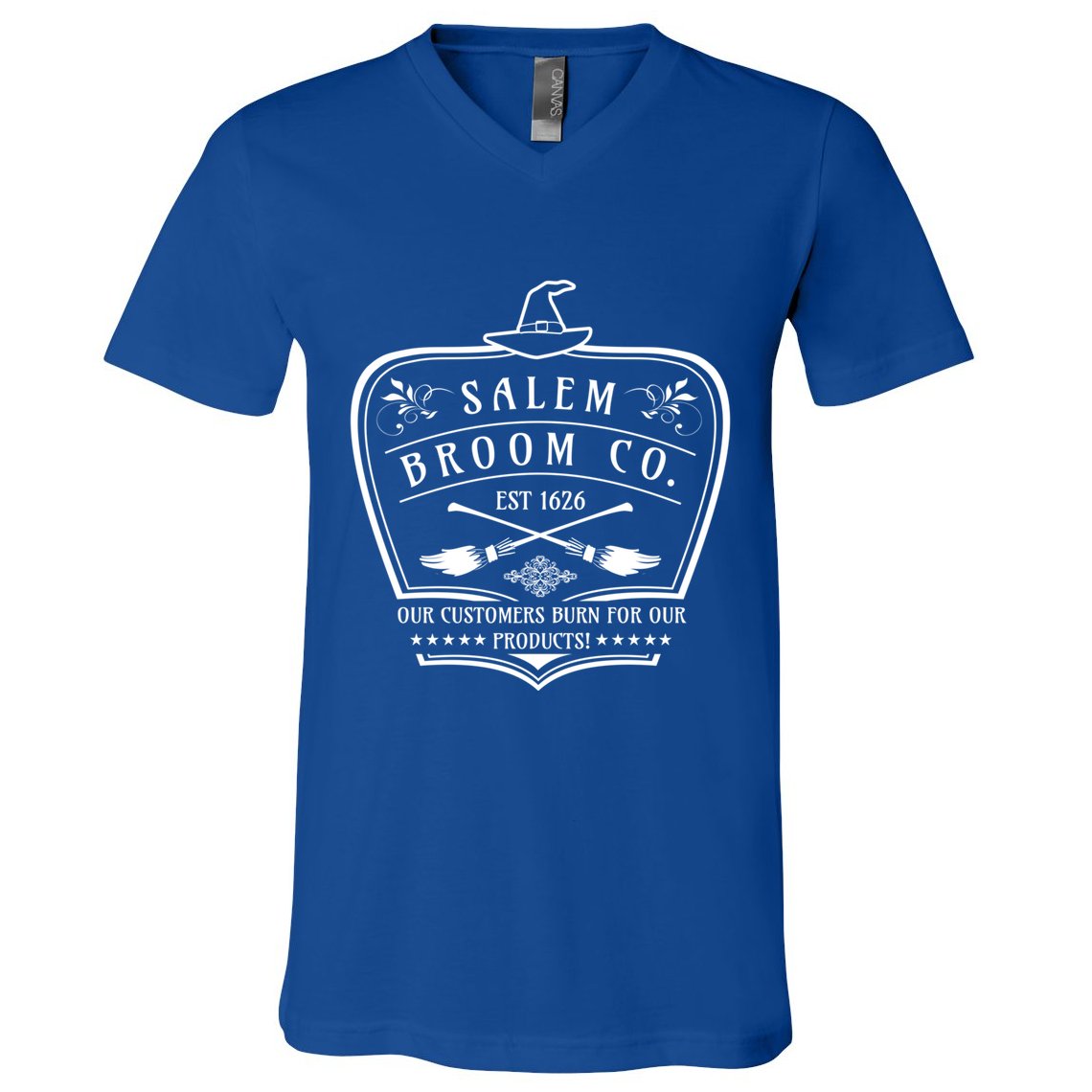 Salem Broom Company Trick Or Treating Gift V-Neck T-Shirt