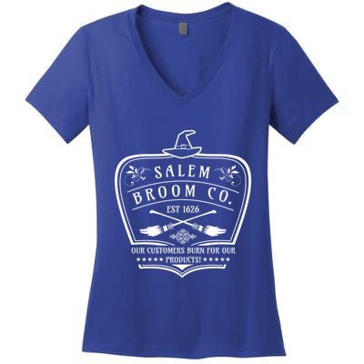 Salem Broom Company Trick Or Treating Gift Women's V-Neck T-Shirt