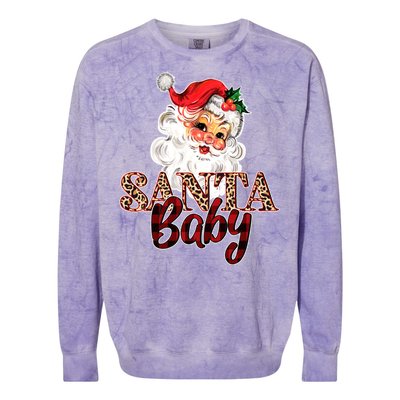 Santa Baby Cute Christmas Gift Colorblast Crewneck Sweatshirt