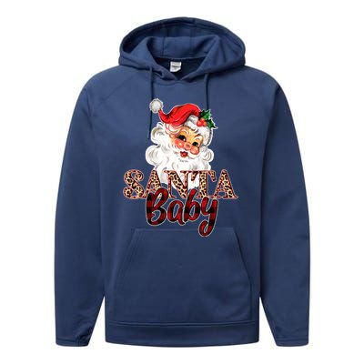 Santa Baby Cute Christmas Gift Performance Fleece Hoodie