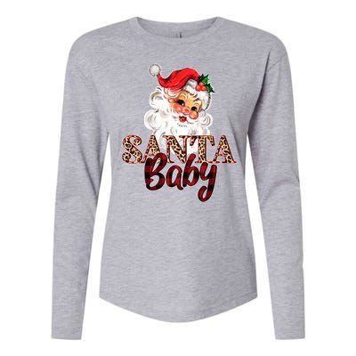 Santa Baby Cute Christmas Gift Womens Cotton Relaxed Long Sleeve T-Shirt