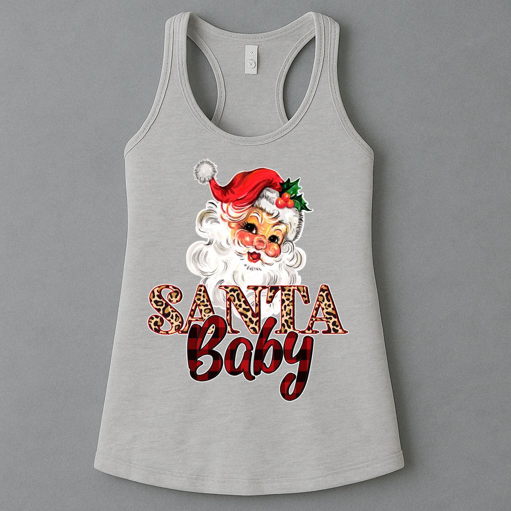 Santa Baby Cute Christmas Gift Womens Tank Top