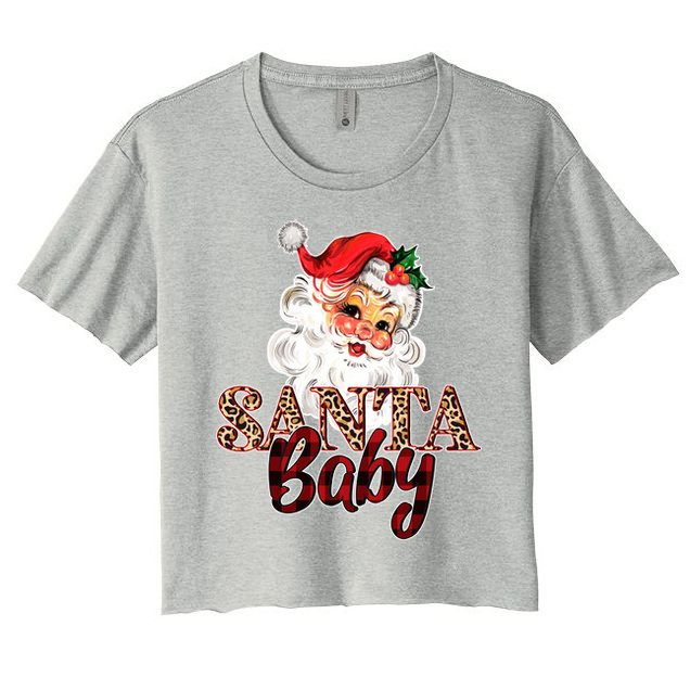Santa Baby Cute Christmas Gift Crop Top