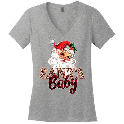 Santa Baby Cute Christmas Gift Women's V-Neck T-Shirt