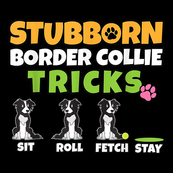 Stubborn Border Collie Tricks I Dog Lover I Border Collie Sustainable Bucket Hat