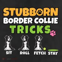 Stubborn Border Collie Tricks I Dog Lover I Border Collie 25L Jumbo Tote