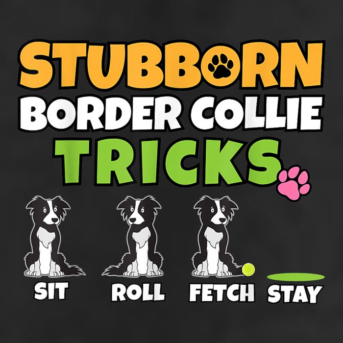 Stubborn Border Collie Tricks I Dog Lover I Border Collie 25L Jumbo Tote