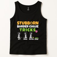 Stubborn Border Collie Tricks I Dog Lover I Border Collie Tank Top