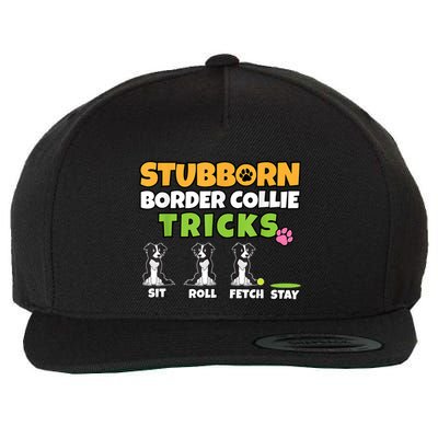 Stubborn Border Collie Tricks I Dog Lover I Border Collie Wool Snapback Cap