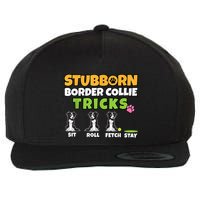 Stubborn Border Collie Tricks I Dog Lover I Border Collie Wool Snapback Cap