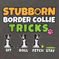 Stubborn Border Collie Tricks I Dog Lover I Border Collie Cotton Canvas Backpack