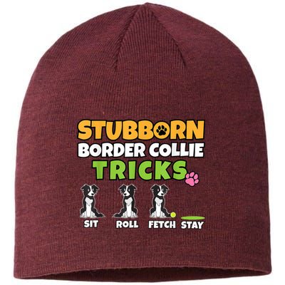 Stubborn Border Collie Tricks I Dog Lover I Border Collie Sustainable Beanie