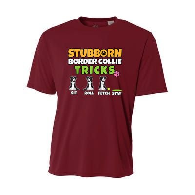 Stubborn Border Collie Tricks I Dog Lover I Border Collie Youth Performance Sprint T-Shirt