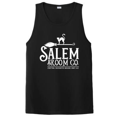 Salem Broom Company Witch Costume Halloween Black Cat Cute Gift PosiCharge Competitor Tank