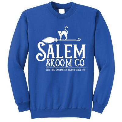 Salem Broom Company Witch Costume Halloween Black Cat Cute Gift Sweatshirt