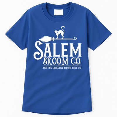 Salem Broom Company Witch Costume Halloween Black Cat Cute Gift Tall T-Shirt