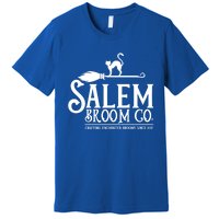 Salem Broom Company Witch Costume Halloween Black Cat Cute Gift Premium T-Shirt