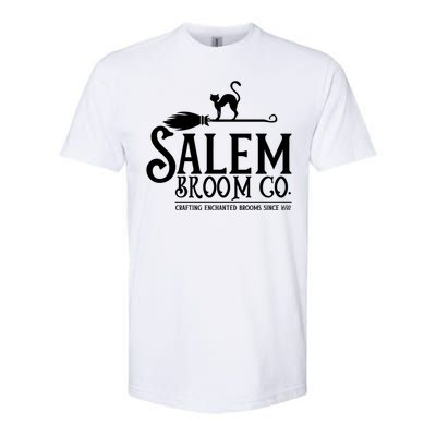 Salem Broom Company Witch Costume Halloween Black Cat Cute Gift Softstyle CVC T-Shirt