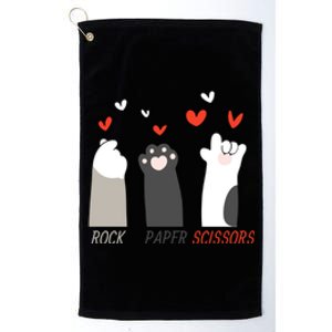 Sweet Boho Cat Paws Rock Paper Scissors Platinum Collection Golf Towel