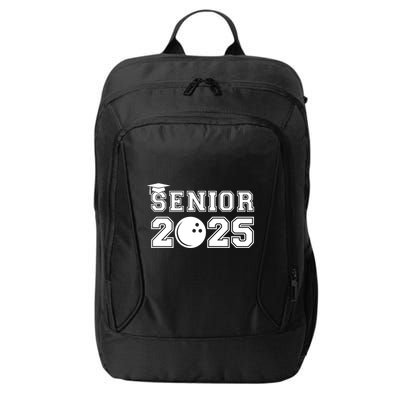 Senior Bowling Class Of 2025 Graduation School Graduate Cool Gift City Backpack
