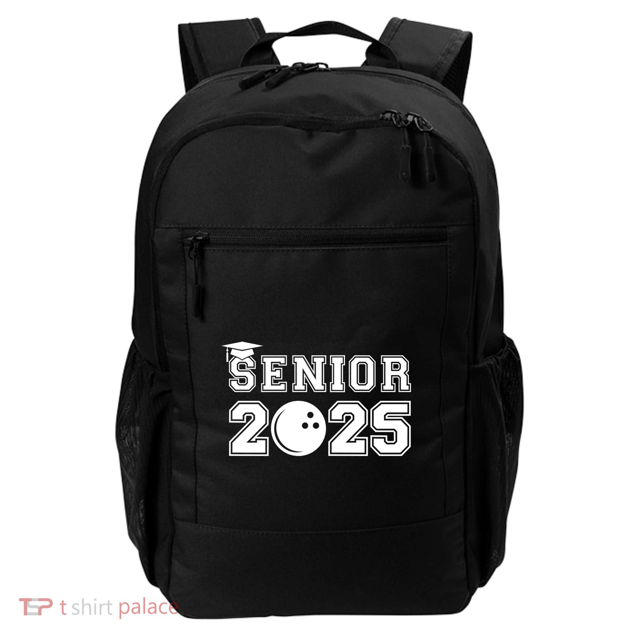 Senior Bowling Class Of 2025 Graduation School Graduate Cool Gift Backpack