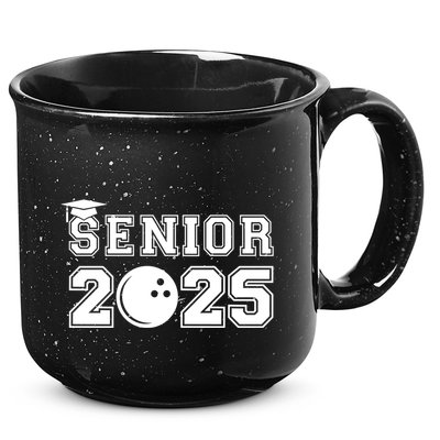 Senior Bowling Class Of 2025 Graduation School Graduate Cool Gift 15oz Campfire Ceramic Mug
