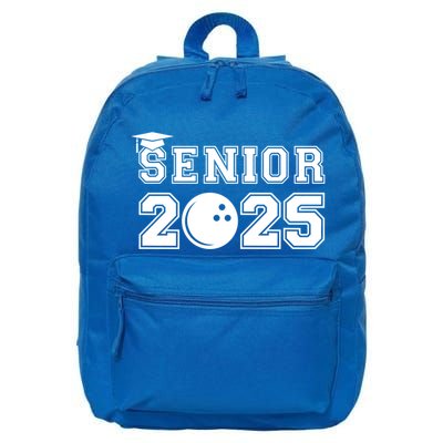 Senior Bowling Class Of 2025 Graduation School Graduate Cool Gift 16 in Basic Backpack