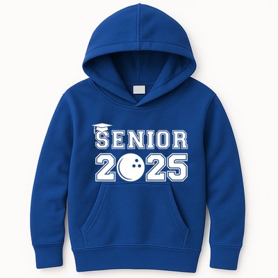 Senior Bowling Class Of 2025 Graduation School Graduate Cool Gift Kids Hoodie