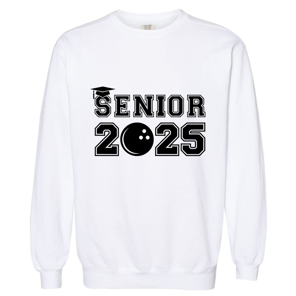 Senior Bowling Class Of 2025 Graduation School Graduate Cool Gift Garment-Dyed Sweatshirt