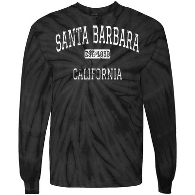 Santa Barbara California Ca Vintage Tie-Dye Long Sleeve Shirt