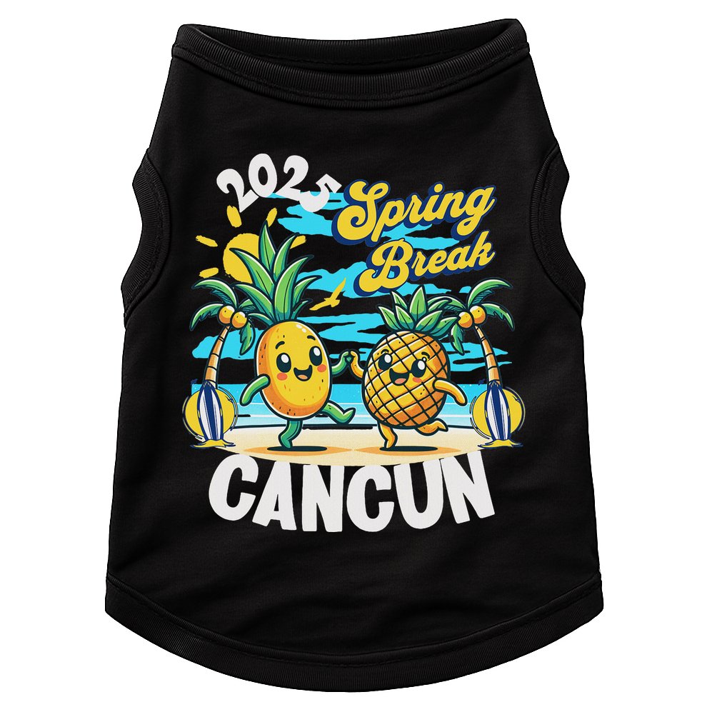 Spring Break Cancun 2025 Family Vacay Souvenir Summer 2025 Doggie Tank