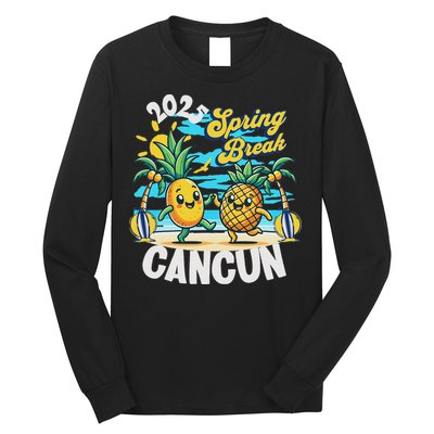 Spring Break Cancun 2025 Family Vacay Souvenir Summer 2025 Long Sleeve Shirt