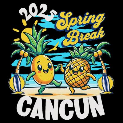 Spring Break Cancun 2025 Family Vacay Souvenir Summer 2025 T-Shirt