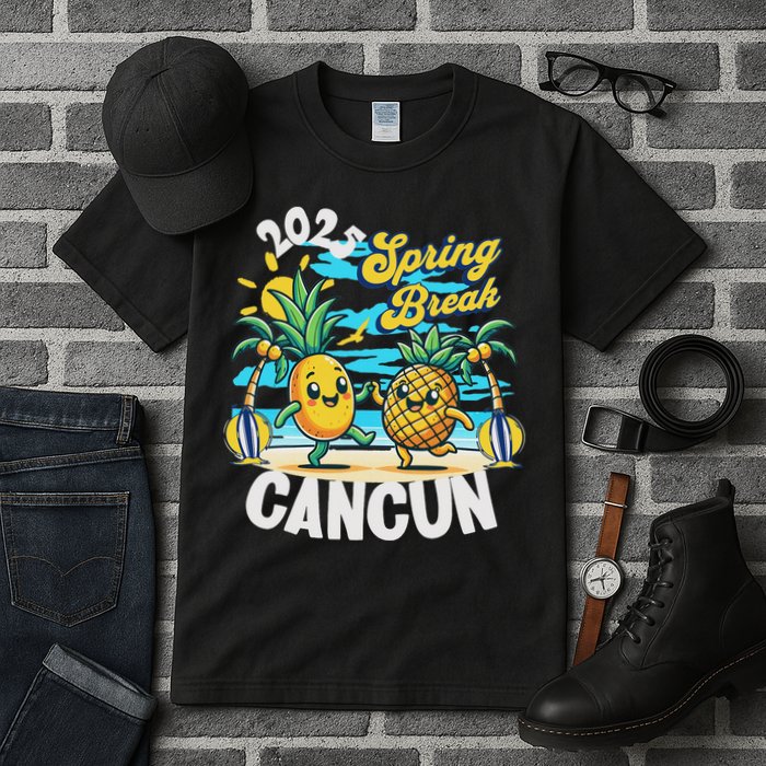 Spring Break Cancun 2025 Family Vacay Souvenir Summer 2025 Tall T-Shirt