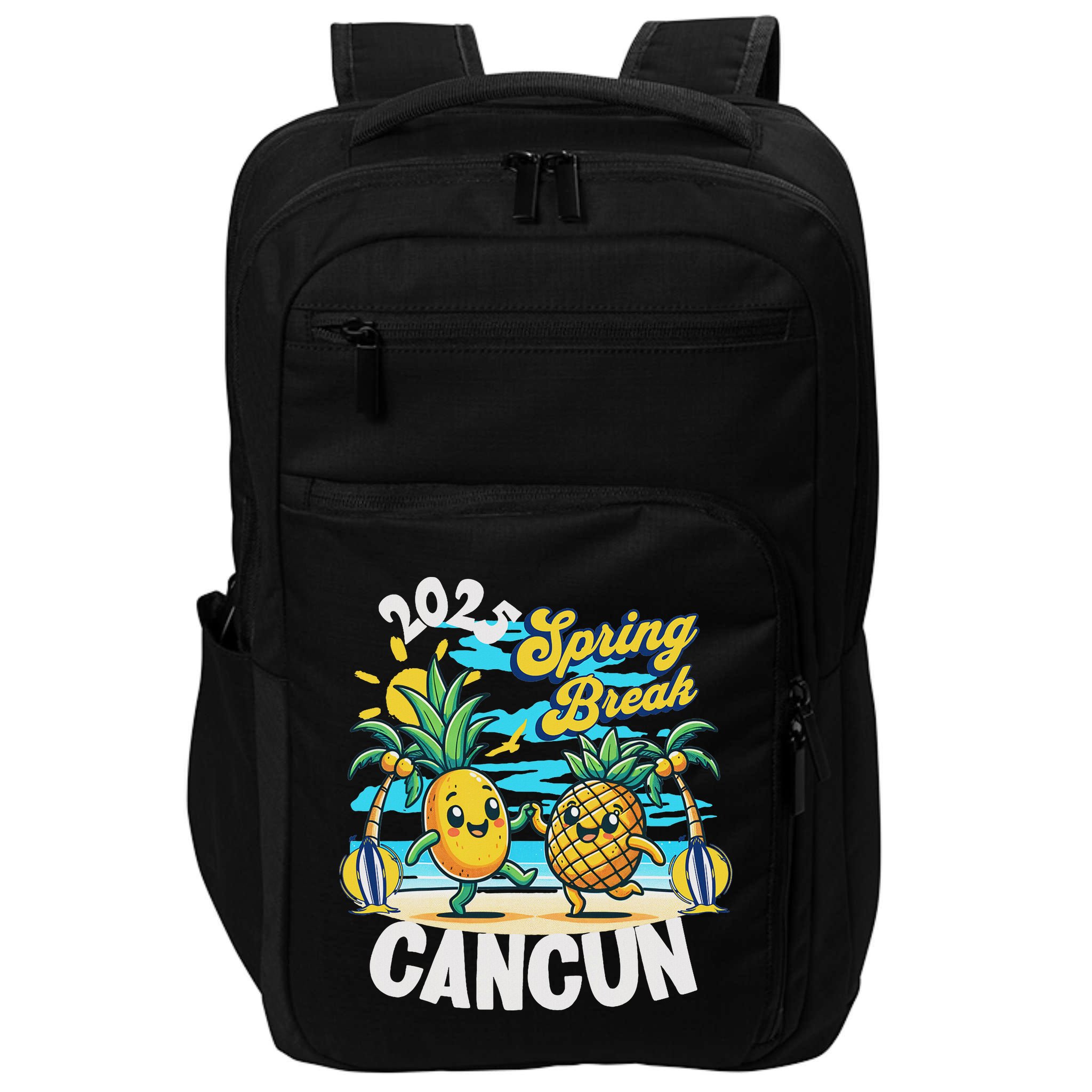 Spring Break Cancun 2025 Family Vacay Souvenir Summer 2025 Impact Tech Backpack