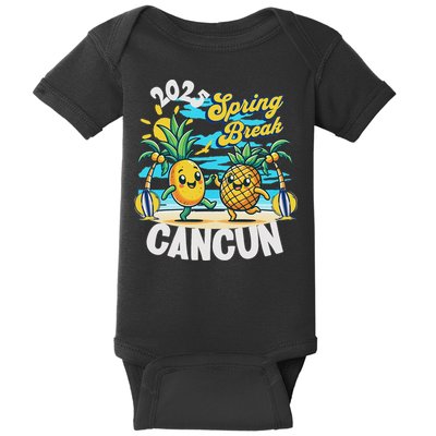 Spring Break Cancun 2025 Family Vacay Souvenir Summer 2025 Baby Bodysuit