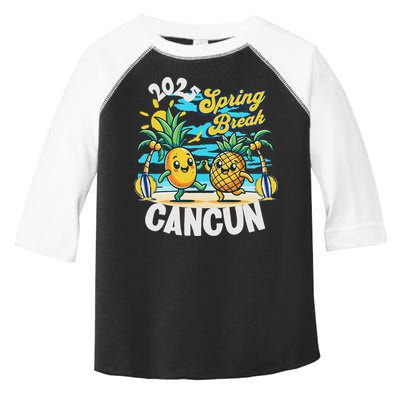 Spring Break Cancun 2025 Family Vacay Souvenir Summer 2025 Toddler Fine Jersey T-Shirt