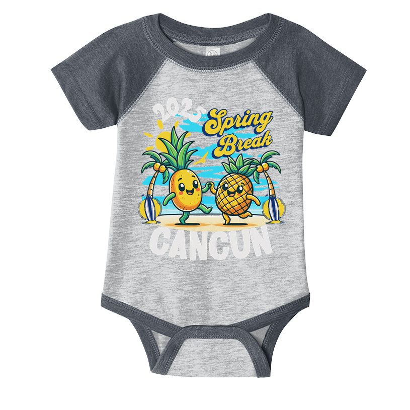 Spring Break Cancun 2025 Family Vacay Souvenir Summer 2025 Infant Baby Jersey Bodysuit