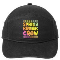 Spring Break Crew Groovy 2025  7-Panel Snapback Hat