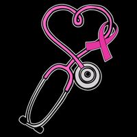 Stethoscope Breast Cancer Awareness Ribbon Sustainable Bucket Hat