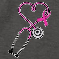 Stethoscope Breast Cancer Awareness Ribbon Vector Backpack