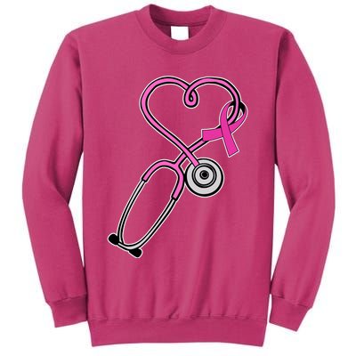 Stethoscope Breast Cancer Awareness Ribbon Sweatshirt
