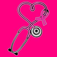 Stethoscope Breast Cancer Awareness Ribbon T-Shirt