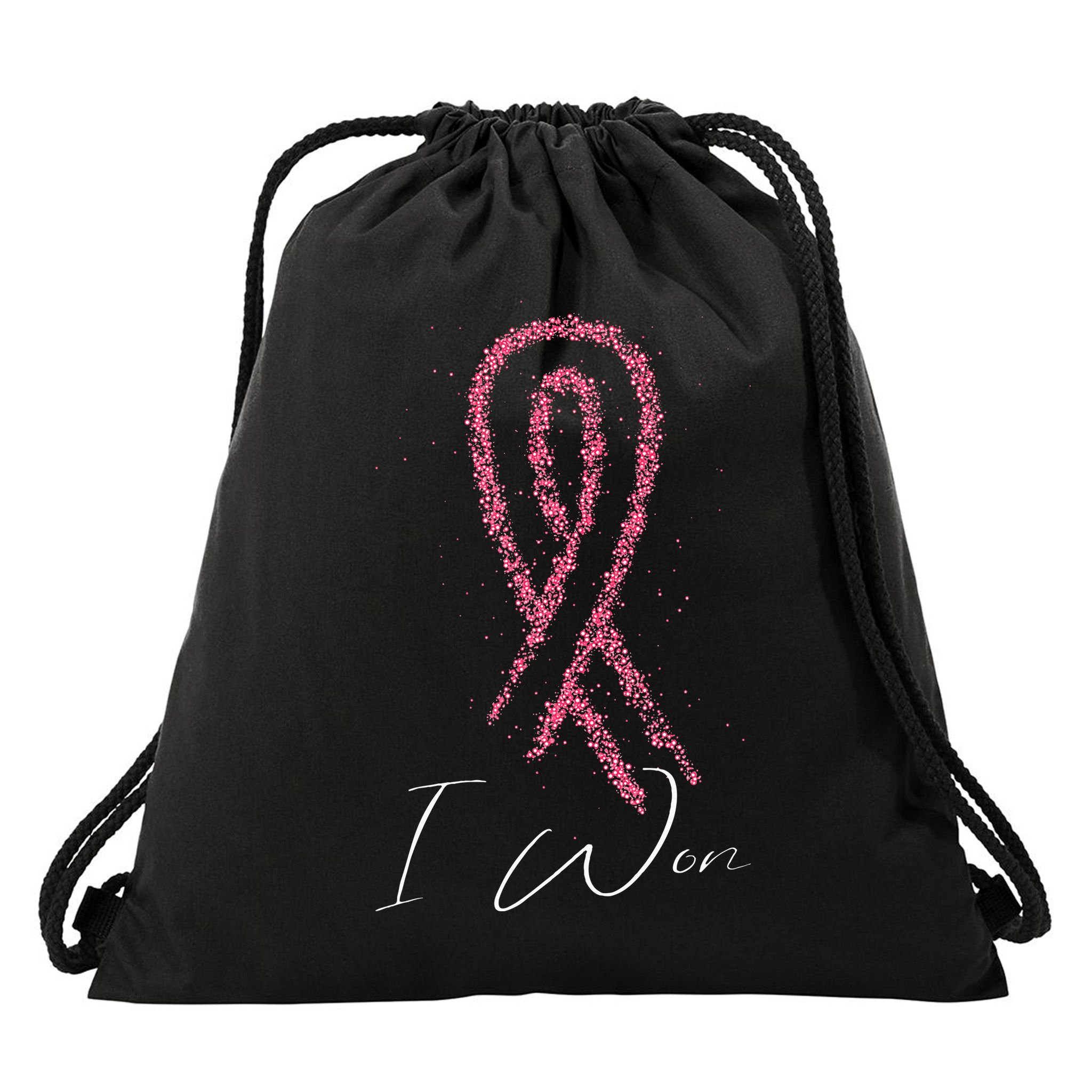 Survivor Breast Cancer Awareness Drawstring Bag