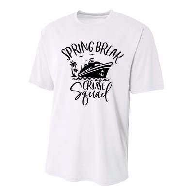 Spring Break Cruise Squad Cruising Matching Team Performance Sprint T-Shirt