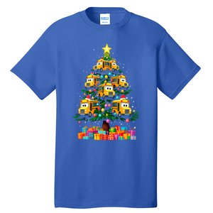 School Bus Christmas Tree Xmas Holidays School Bus Driver Gift Tall T-Shirt