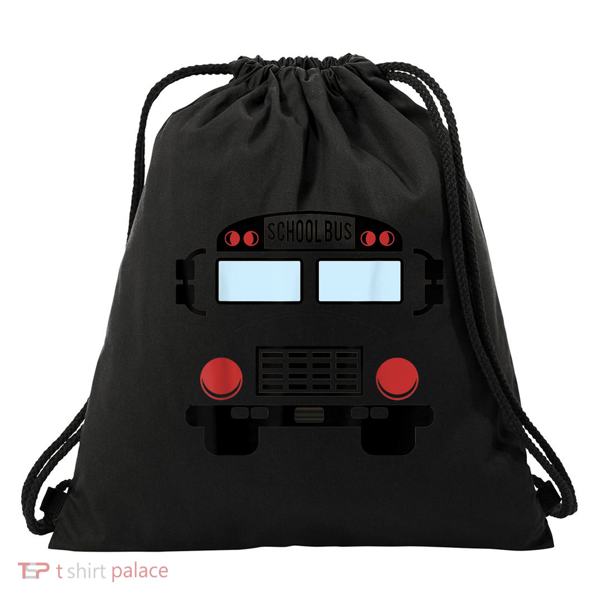 School Bus Costume Funny Yellow School Bus Driver Drawstring Bag