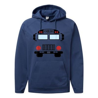 School Bus Costume Funny Yellow School Bus Driver Performance Fleece Hoodie